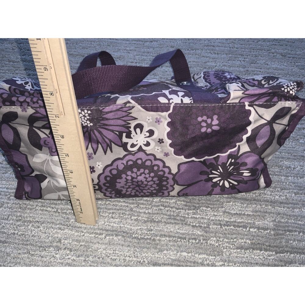 Thirty One Organizing Utility tote 31 Bag Plum Awesome Blossom - Picture 14 of 16